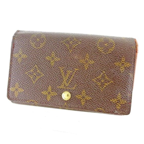 LOUIS VUITTON L -shaped zipper wallet in half -fold USED B1028 - Picture 1 of 7